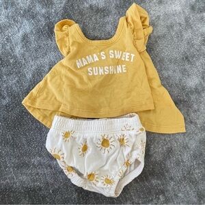 Grayson Mini two piece Sunshine Baby Girl Infant Set - NB